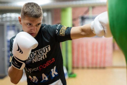Boxerské rukavice CRAB - prírodná koža - Image 5