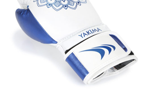 BOX RUKAVICE DÁMSKE MANDALA white/blue - Image 2